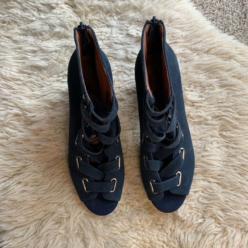 Jeffrey Campbell Salazar Shooties Blue Size 10 - Picture 4 of 13